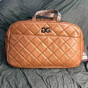 Gilda Paris quilted Weekender, brown perfect size for all the necessities.